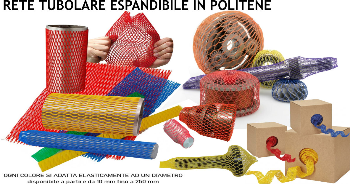 rete tubolare elastica espandibile in politene